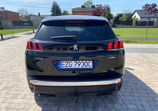 Peugeot 3008 cena 59900 przebieg: 121000, rok produkcji 2017 z Łask małe 497